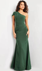 Jovani 36699 - Asymmetrical Bodice Evening Dress - back view