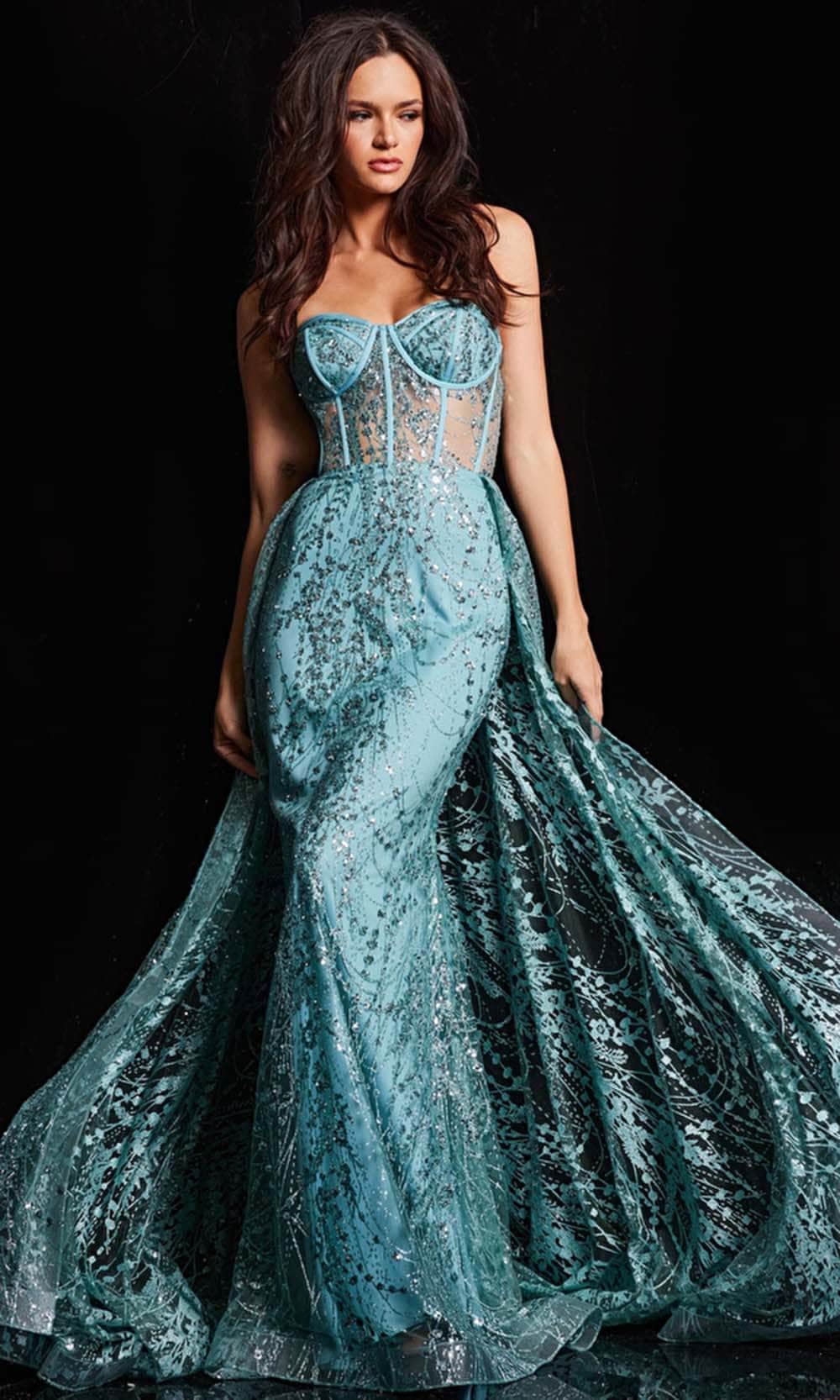 Jovani 36736 - A-Line Overskirt Prom Gown - designer prom dress at Silhouette Dresses
