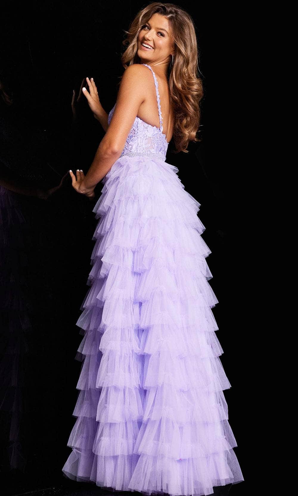 Jovani 37001 - Tiered Tulle Prom Dress - view 4