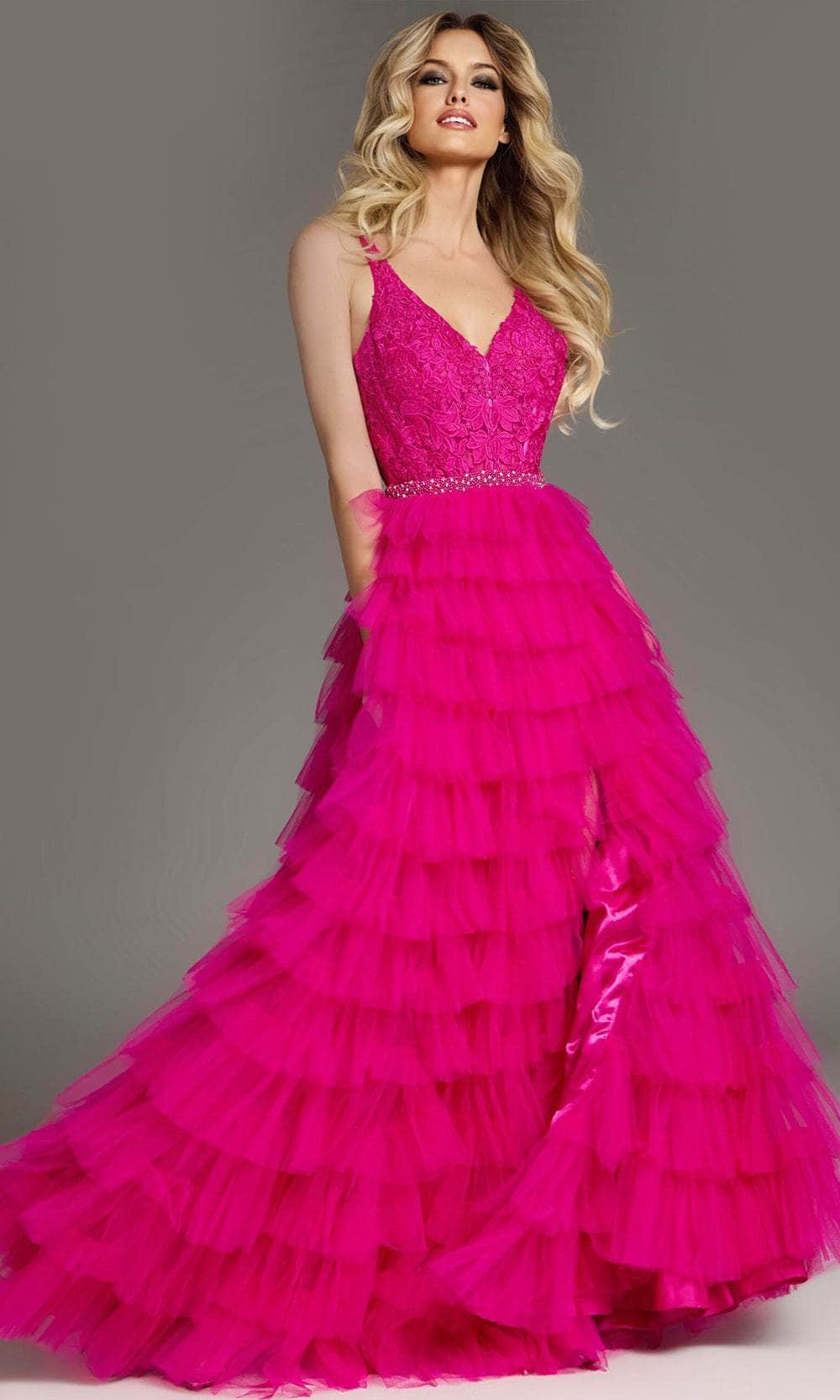 Jovani 37001 - Tiered Tulle Prom Dress - designer ball gown at Silhouette Dresses