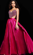 Jovani 37045 - Bejeweled Sweetheart Prom Dress - detail view