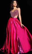 Jovani 37045 - Bejeweled Sweetheart Prom Dress - view 6