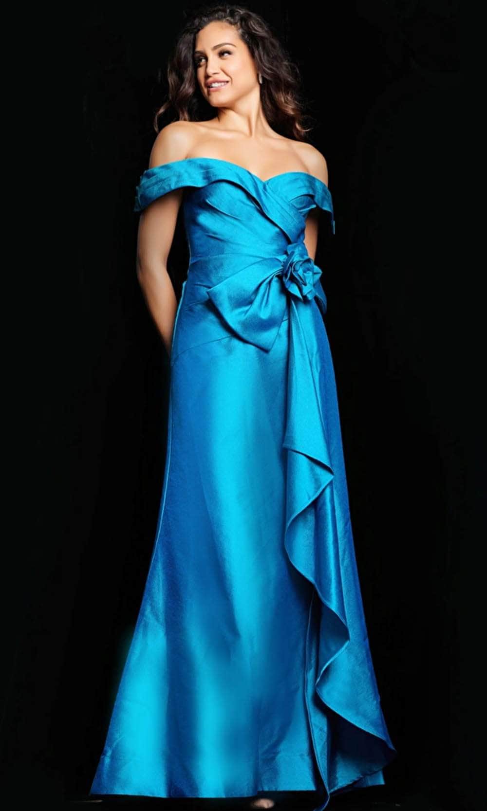 Jovani 37098 - Sweetheart Taffeta Evening Gown - designer evening gown at Silhouette Dresses