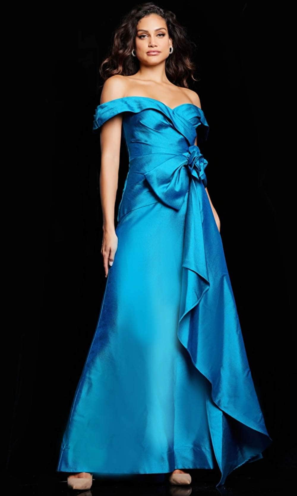 Jovani 37098 - Sweetheart Taffeta Evening Gown - detail view