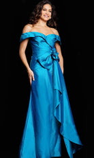 Jovani 37098 - Sweetheart Taffeta Evening Gown - back view