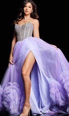 Jovani 37199 - Sweetheart Ruffle Hem Ballgown - view 6