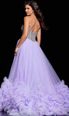 Jovani 37199 - Sweetheart Ruffle Hem Ballgown - view 9