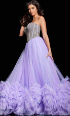 Jovani 37199 - Sweetheart Ruffle Hem Ballgown - view 7