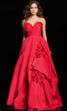 Jovani 37266 - Strapless Ruffle Ballgown - designer ball gown at Silhouette Dresses