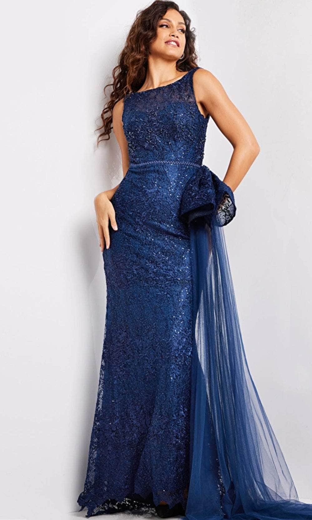 Jovani 37602 - Floral Embroidered Evening Dress - designer evening gown at Silhouette Dresses