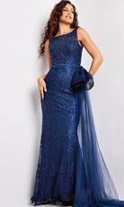 Jovani 37602 - Floral Embroidered Evening Dress - designer evening gown at Silhouette Dresses