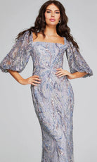 Jovani 38110 - Square Neck Embellished Evening Gown - back view