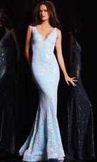 Jovani 38148 - Sleeveless V-Neck Gown - designer evening gown at Silhouette Dresses