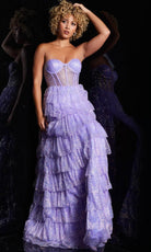 Jovani 38165 - Strapless Sequin Dress - back view
