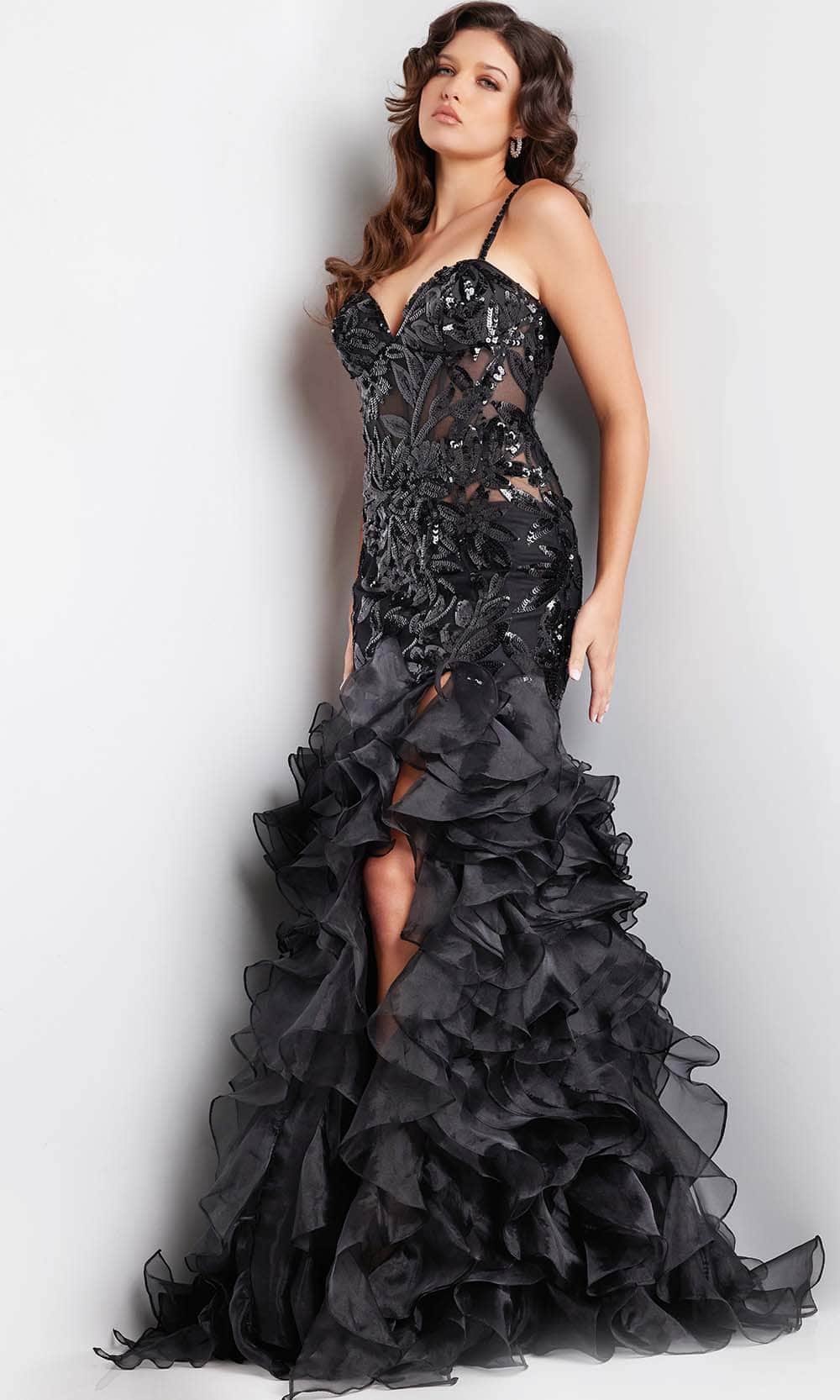 Jovani 38358 - Trumpet Prom Dress - designer prom dress at Silhouette Dresses