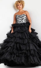 Jovani 38360 - Strapless Sequin Ballgown - designer ball gown at Silhouette Dresses
