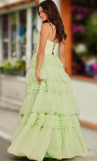 Jovani 38477 - Inset Tiered A-line Gown - view 6