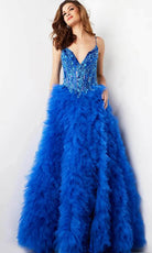 Jovani 38523 - Sleeveless Corset Bodice Ballgown - designer ball gown at Silhouette Dresses