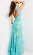 Jovani 38668 - Lace V-Neck Dress - view 5