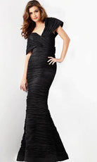 Jovani 38954 - Off-Shoulder V-Shaped Back Prom Dress - designer prom dress at Silhouette Dresses