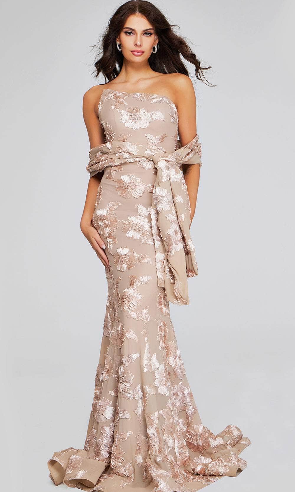 Jovani 39267SC - Strapless Asymmetric Prom Gown - designer prom dress at Silhouette Dresses