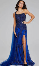 Jovani 39386 - Beaded Corset Evening Gown - back view
