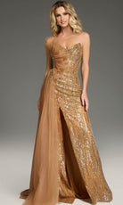 Jovani 39387 - Strapless A-Line Prom Gown - back view