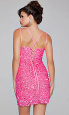 Jovani 39630 - Sequin V-Neck Cocktail Dress - view 4