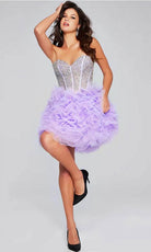 Jovani 39748 - Strapless Ruffle A-Line Cocktail Dress - designer homecoming dress at Silhouette Dresses
