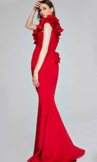 Jovani 39751 - Floral Applique Evening Gown - detail view