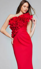 Jovani 39751 - Floral Applique Evening Gown - view 4