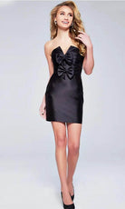 Jovani 39873 - Bow Detailed Cocktail Dress - designer homecoming dress at Silhouette Dresses