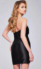 Jovani 39873 - Bow Detailed Cocktail Dress - back view