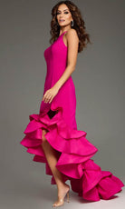 Jovani 39893 - Strappy Detailed Halter Neck Prom Gown - detail view