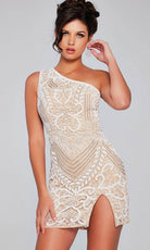 Jovani 39896 - Lace Detailed Cocktail Dress - view 7