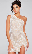 Jovani 39896 - Lace Detailed Cocktail Dress - view 6