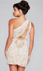 Jovani 39896 - Lace Detailed Cocktail Dress - view 5