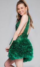Jovani 39931 - Ruffled Sleeveless Cocktail Dress - view 6