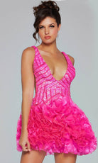 Jovani 39931 - Ruffled Sleeveless Cocktail Dress - view 4