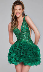 Jovani 39931 - Ruffled Sleeveless Cocktail Dress - view 8
