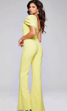 Jovani 39961 - One-Shoulder Fitted Jumpsuit - detail view