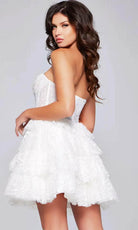Jovani 40030 - Strapless Sheer Corset Cocktail Dress - view 6