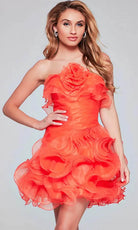 Jovani 40144 - Ruffle Sheath Cocktail Dress - detail view