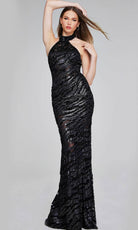 Jovani 40180 - Beaded Sheer Bodice Evening Gown - designer evening gown at Silhouette Dresses