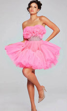 Jovani 40186 - Rhinestone Top Strapless Cocktail Dress - designer homecoming dress at Silhouette Dresses