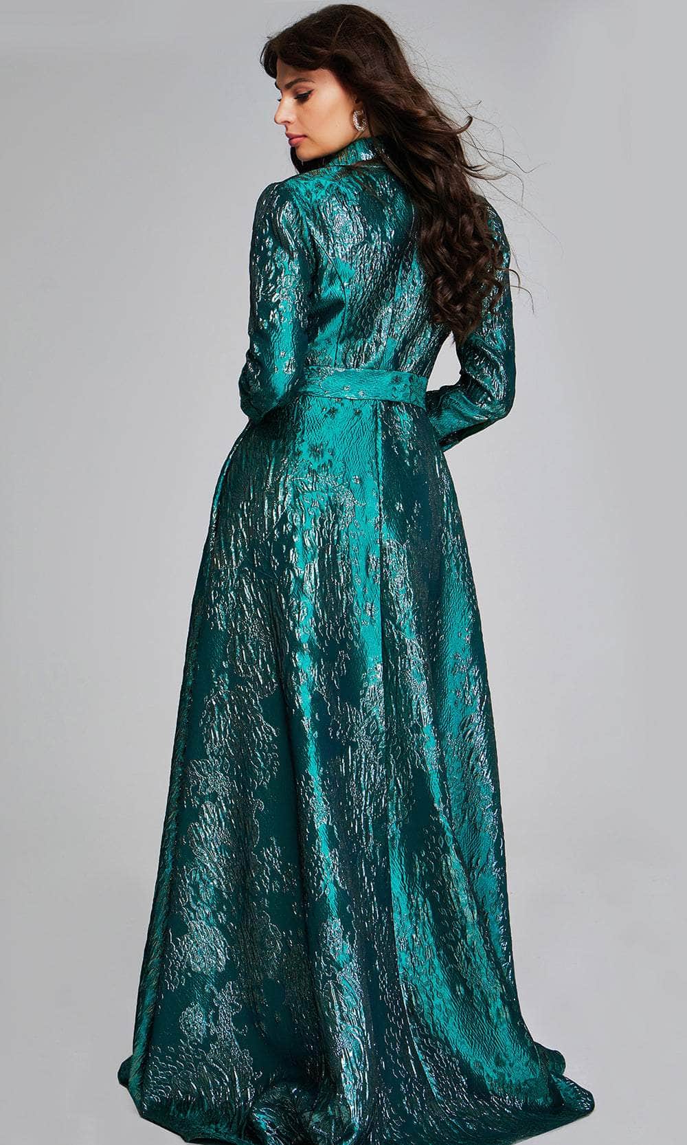 Jovani 40297 - Long Sleeve A-Line Evening Gown - detail view