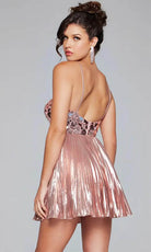 Jovani 40351 - Keyhole Detailed Sleeveless Cocktail Dress - back view