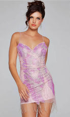 Jovani 40377 - Beaded Fringe Sleeveless Cocktail Dress - designer homecoming dress at Silhouette Dresses
