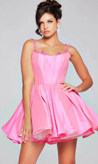 Jovani 40379 - Embellished Straps Corset Cocktail Dress - detail view