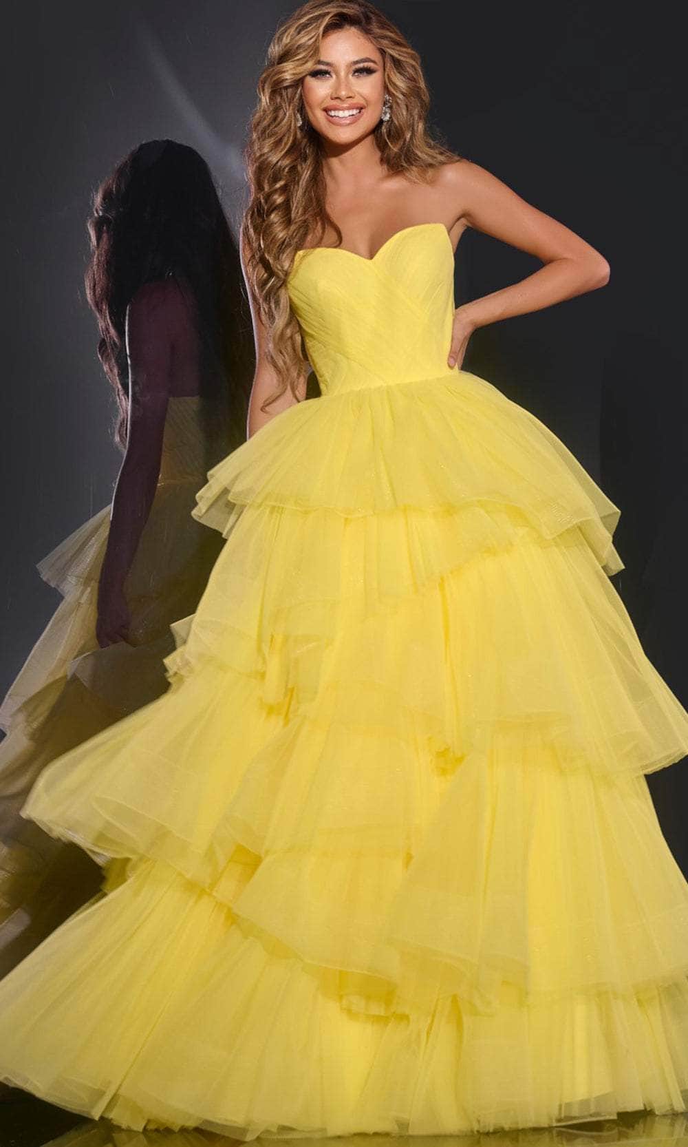 Jovani 40394 - Tiered Ballgown - designer ball gown at Silhouette Dresses
